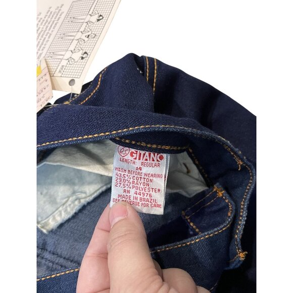 Vintage 80s Gitano Jeans Women's 14 Blue Basic Denim Missy Power Stretch NWT - Picture 5 of 10